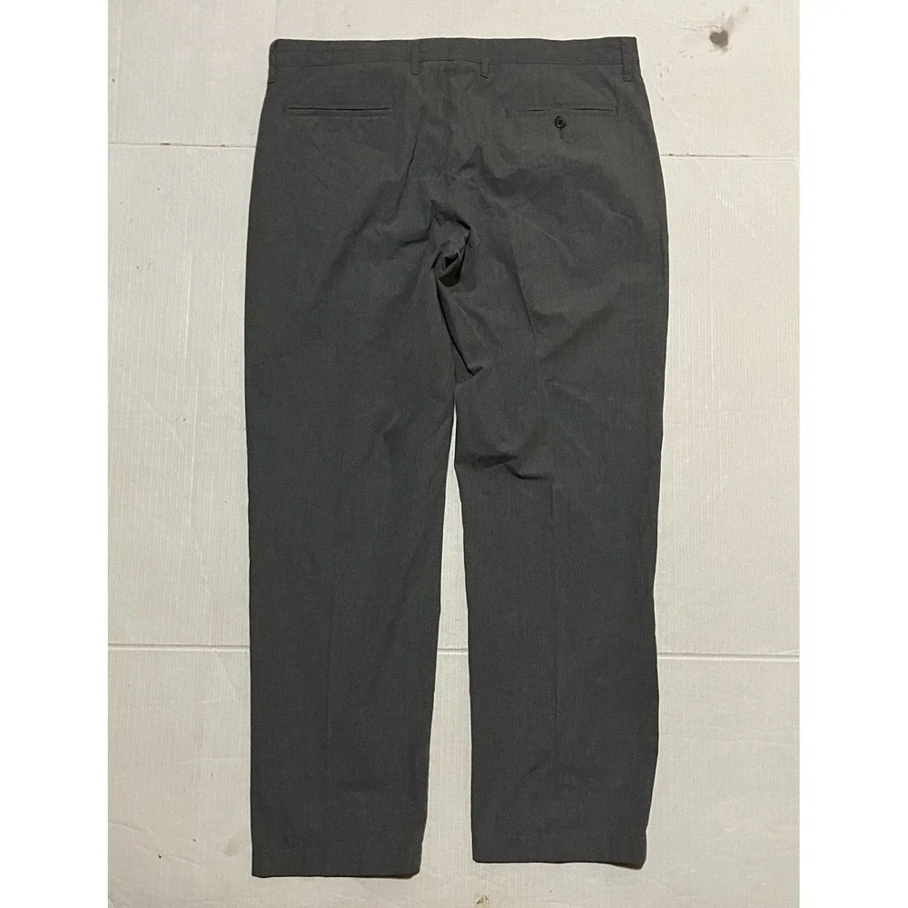J.Crew Mens Cotton‎ Gray Pants Slacks Size 34 X 29 Casual Business Straight Leg